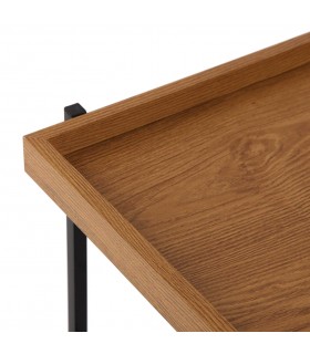 Mesa de centro rectangular madera imitación roble tostado mdmhogar