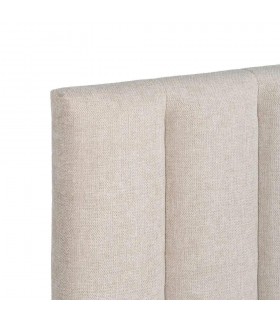 Cabecero cama matrimonio tapizado chenilla beige mdmhogar