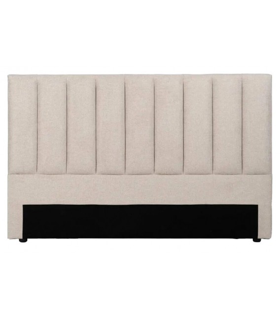 Cabecero cama matrimonio tapizado chenilla beige mdmhogar