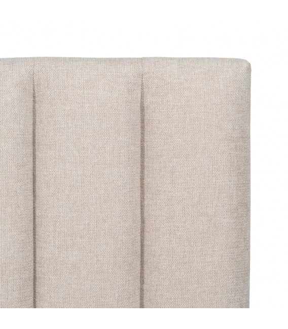 Cabecero cama matrimonio tapizado chenilla beige mdmhogar