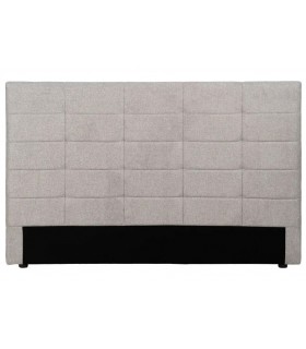 Cabecero tapizado para cama de matrimonio, chenilla color gris claro  mdmhogar