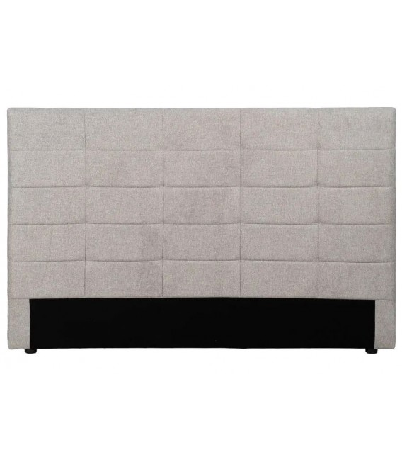 Cabecero tapizado para cama de matrimonio, chenilla color gris claro  mdmhogar
