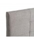 Cabecero tapizado para cama de matrimonio, chenilla color gris claro  mdmhogar