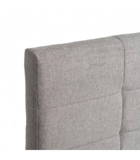 Cabecero tapizado para cama de matrimonio, chenilla color gris claro  mdmhogar