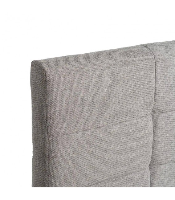 Cabecero tapizado para cama de matrimonio, chenilla color gris claro  mdmhogar