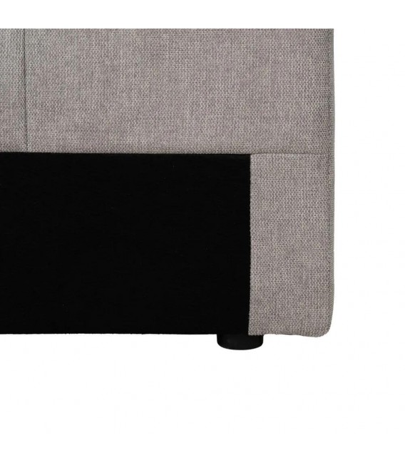 Cabecero tapizado para cama de matrimonio, chenilla color gris claro  mdmhogar