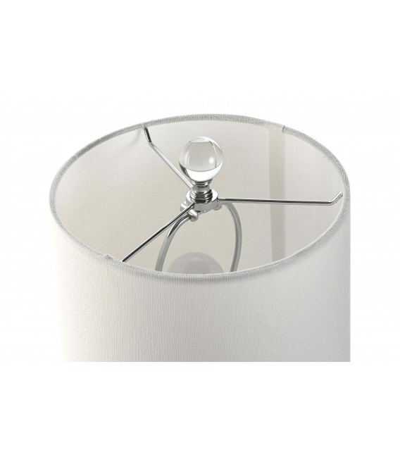 Lámpara de sobremesa base cristal tallado mdmhogar