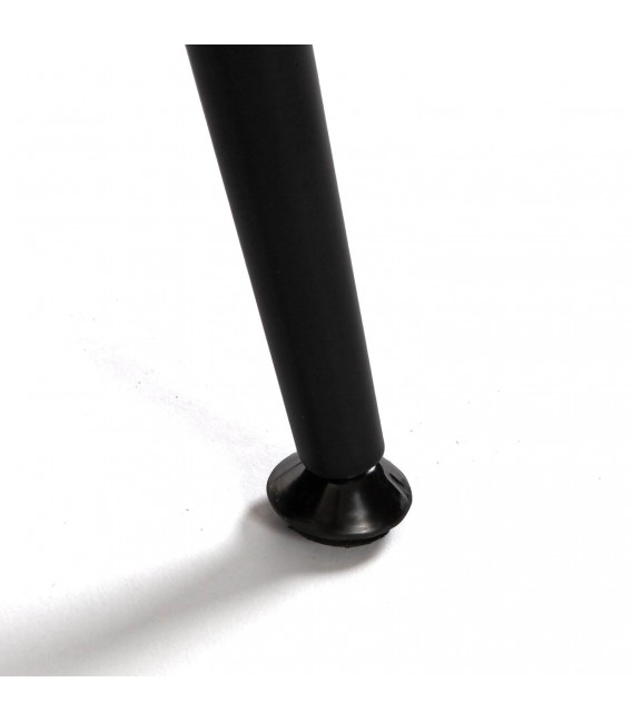 Butaca pequeña cómoda blanco roto patas en metal negro mdmhogar