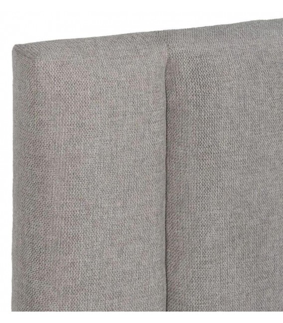 Cabecero tapizado de matrimonio tapizado en gris claro mdmhogar