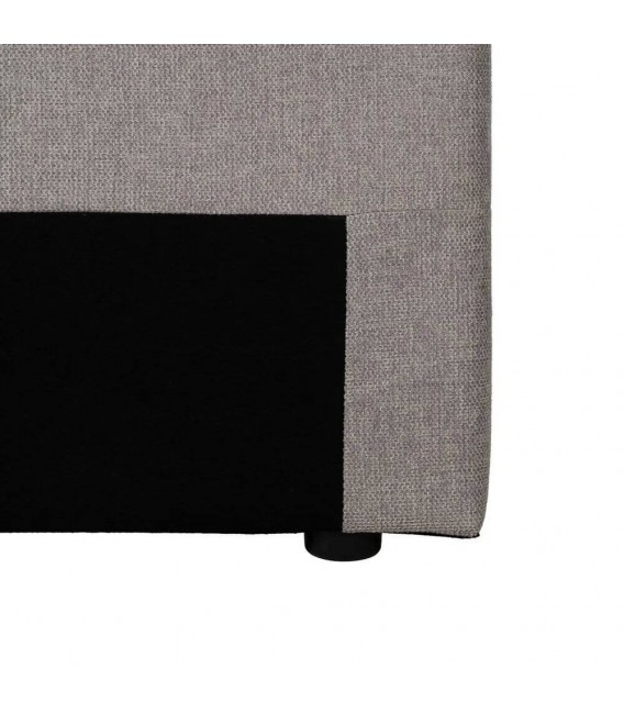 Cabecero tapizado de matrimonio tapizado en gris claro mdmhogar