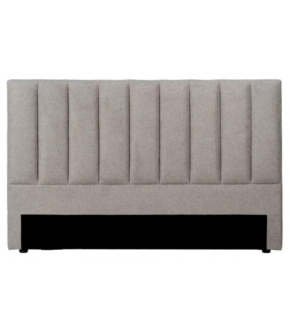 Cabecero tapizado de matrimonio tapizado en gris claro mdmhogar