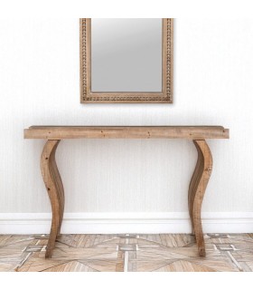 Consola de entrada madera de abeto acabado natural mdmhogar