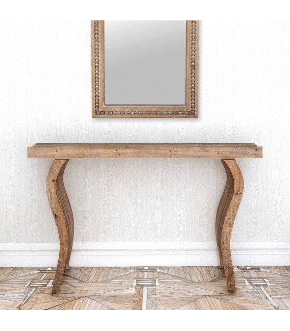 Consola de entrada madera de abeto acabado natural mdmhogar