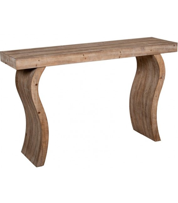 Consola de entrada madera de abeto acabado natural mdmhogar