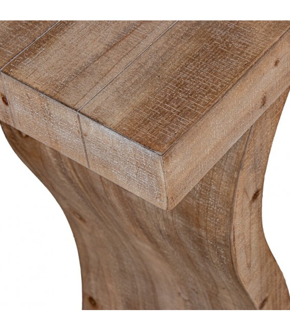 Consola de entrada madera de abeto acabado natural mdmhogar