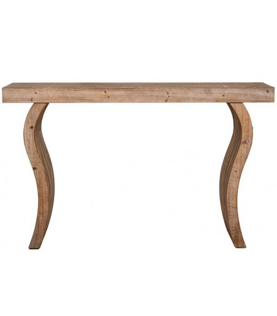 Consola de entrada madera de abeto acabado natural mdmhogar