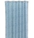 Visillo para barra semitransparente color azul con motivo estampado mdmhogar