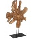 Figura decorativa alta trozo de raíz de teca mdmhogar
