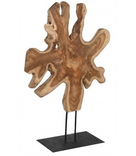 Figura decorativa alta trozo de raíz de teca mdmhogar