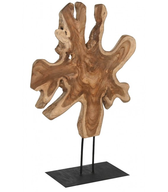 Figura decorativa alta trozo de raíz de teca mdmhogar