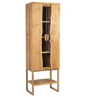 Vitrina madera maciza de teca acabado natural mdmhogar