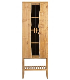 VITRINA 60 X 40 X 185 PARLIN MADERA TECA NATURAL