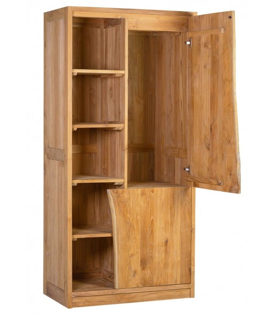 Armario ropero realizado artesanalmente en madera maciza de teca mdmhogar