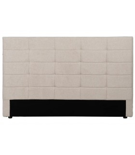 Cabecero tapizado matrimonio tela chenilla color beige mdmhogar