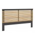 Cabecero para cama de 135/140  pino natural y  gris oscuro mdmhogar