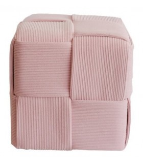 PUF 43 X 43 X 43 CUDRO PANA ROSA