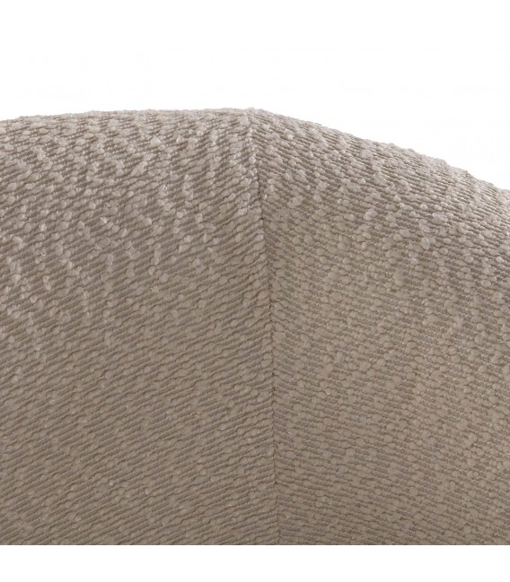 Butaca pequeña y cómoda, tapizada en poliéster color beige mdmhogar