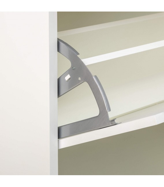 Mueble Zapatero Nórdico Blanco y Madera mdmhogar
