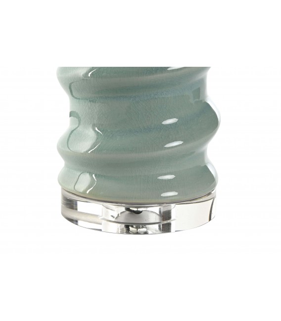 Lámpara de Sobremesa Gres Verde Acabado Craquelado mdmhogar