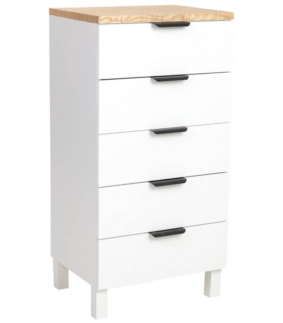 Sinfonier Nórdico Laca Blanca Madera Natural mdmhogar