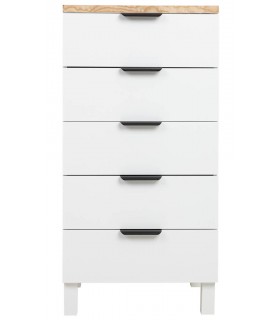 Sinfonier Nórdico Laca Blanca Madera Natural mdmhogar