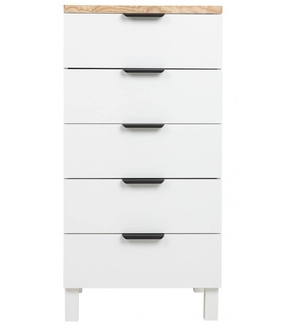 Sinfonier Nórdico Laca Blanca Madera Natural mdmhogar