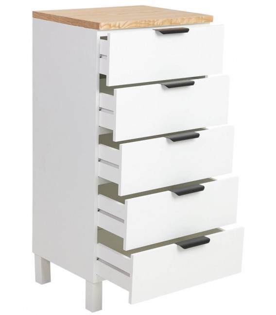 Sinfonier Nórdico Laca Blanca Madera Natural mdmhogar