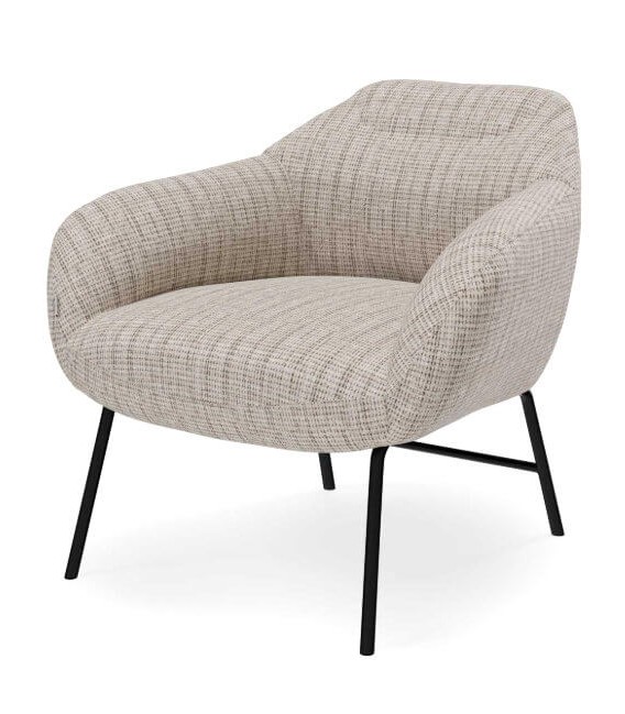 Butaca Cómoda Tela Jaspeada Mdmhogar