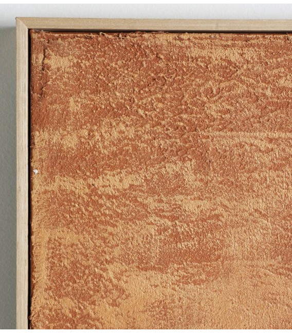 Cuadro Abstracto Cuadrado Grande Tonos Grises, Negros y Calderos Mdmhogar