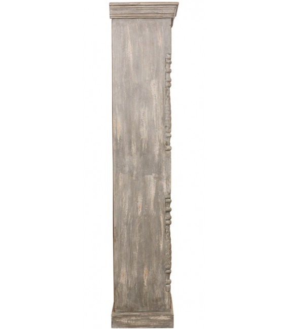 Librería Estrecha Madera Maciza de Mango Mdmhogar