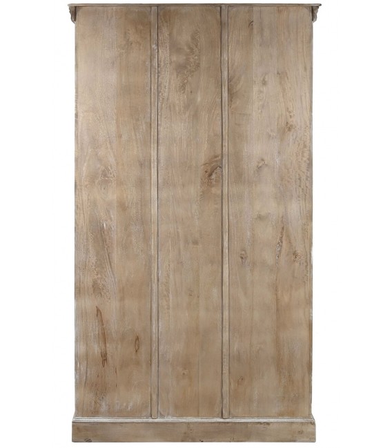 Vitrina Artesanal de Madera Maciza de Mango Tallada Mdmhogar