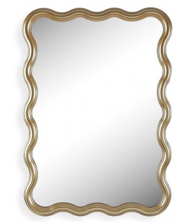 Espejo Decorativo de Pared con Marco de Estilo Art Déco Mdmhogar