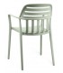 Sillón de Comedor Apilable en Polipropileno Verde Suave Mdmhogar