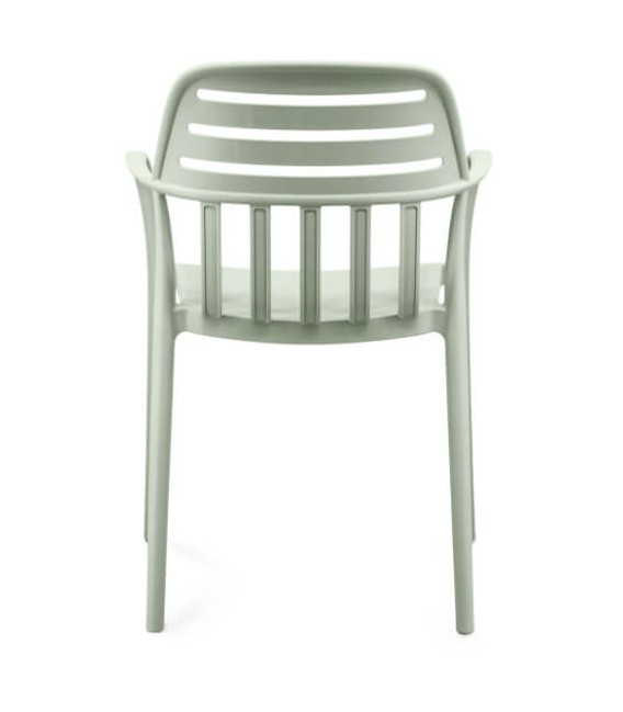 Sillón de Comedor Apilable en Polipropileno Verde Suave Mdmhogar