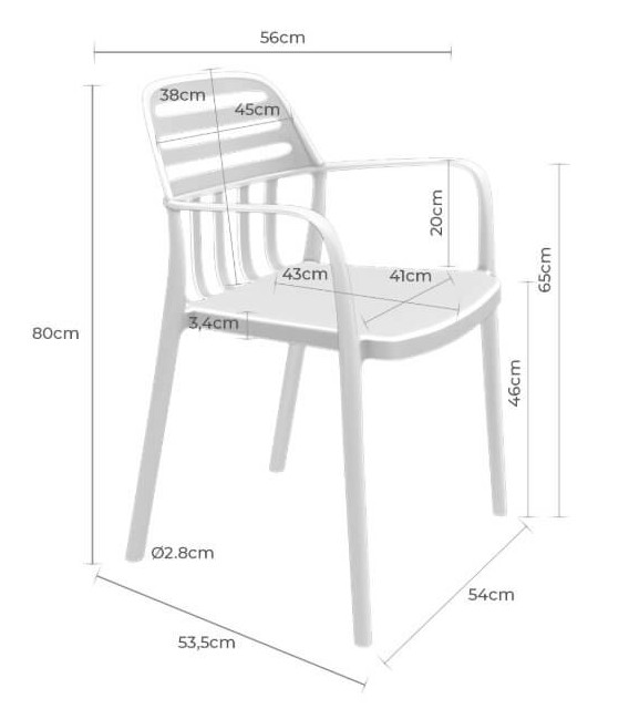 Sillón de Comedor Apilable en Polipropileno Verde Suave Mdmhogar