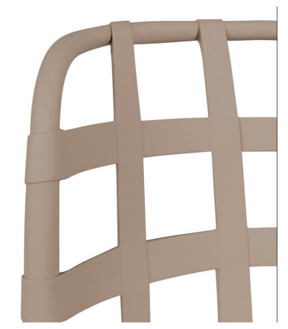 Silla de Comedor Cómoda de Polipropileno Marrón Mdmhogar