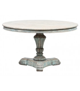 Mesa de Comedor Redonda Grande Madera de Pino Mdmhogar