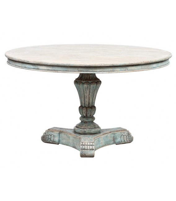 Mesa de Comedor Redonda Grande Madera de Pino Mdmhogar