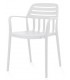 Sillón de Comedor Apilable en Polipropileno Blanco Mdmhogar