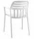 Sillón de Comedor Apilable en Polipropileno Blanco Mdmhogar